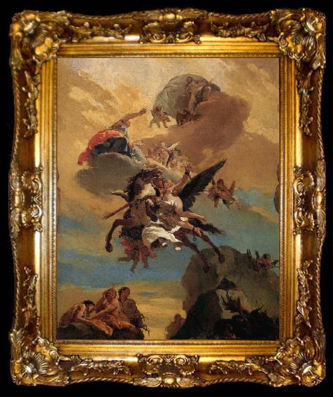 framed  Giovanni Battista Tiepolo Perseus and andromeda, ta009-2